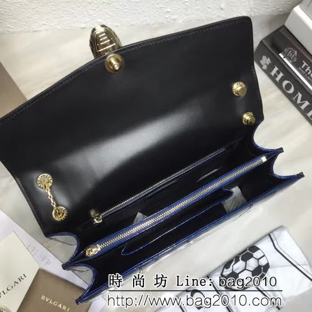 BVLGARI寶格麗 專櫃新品雙層蛇頭包 鏈條單肩斜挎包 B35106 FYD1053